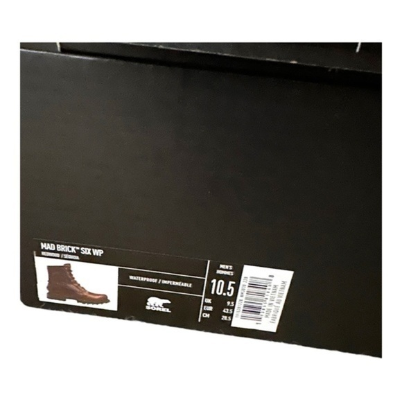 Sorel Mad Brick Six Chukka Waterproof Leather Rain Boots Redwood NIB Mens - Picture 14 of 16